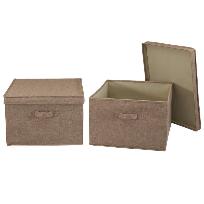 Household Essentials Fabric Storage Bins, Set of 2