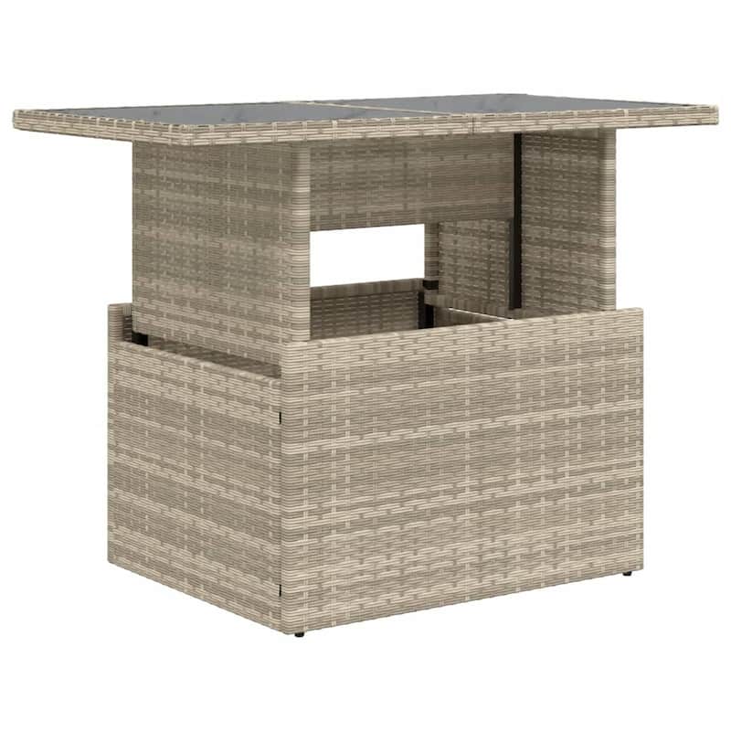 vidaXL Garden Table Light Gray - 21.7 x 39.4 x 28.7 in