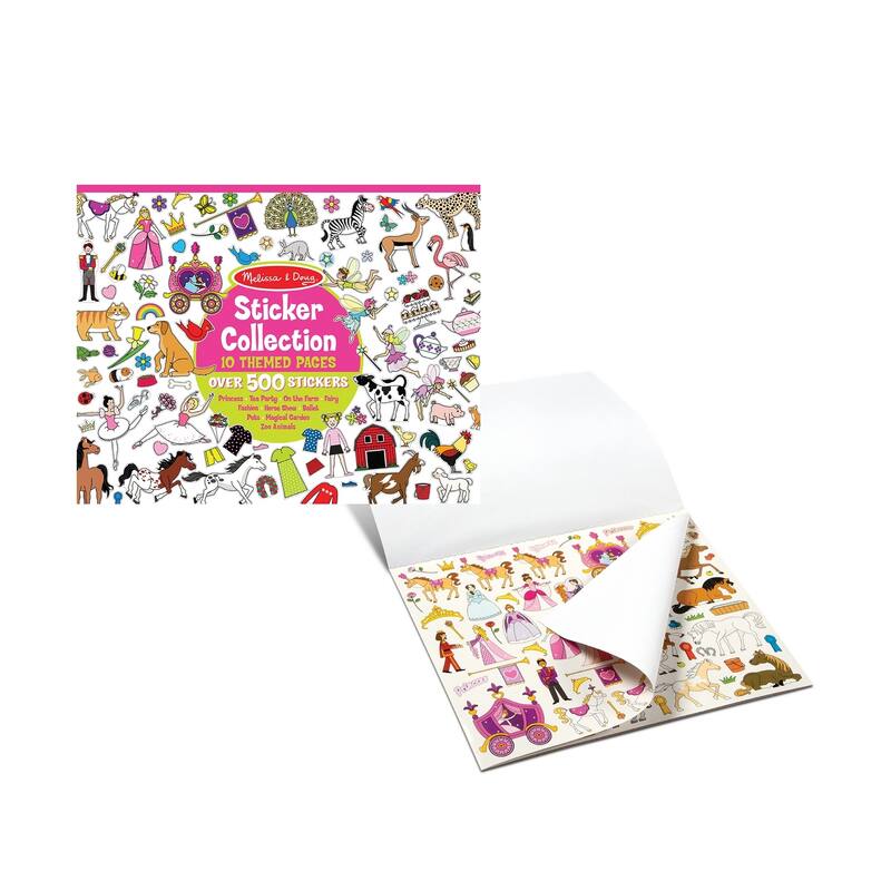 Melissa & Doug Sticker Collection Book: Princesses, Tea Party, Animals, and More