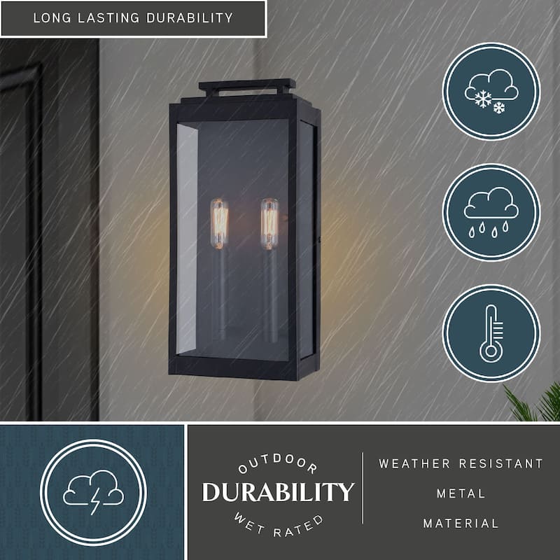 Vaxcel Lighting T0706 Hampton 16" Tall 2-Light Wall Sconce