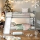 preview thumbnail 2 of 25, House Shape Design Twin over Twin Bunk Bed with Slide and Ladder