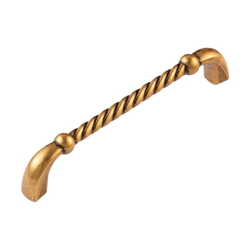 Utopia Alley Naples Cabinet Ring Metal Drawer Pull knob/Pull, Antique European Brass, knobs 1.48"/3.75"/5" center to center
