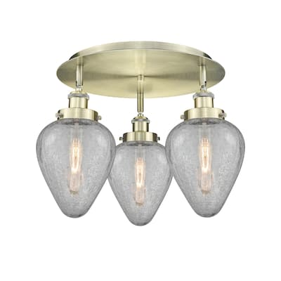 Innovations Lighting Geneseo - 3 Light 18" Flush Mount