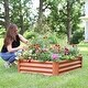 preview thumbnail 11 of 13, Sunnydaze Powder-Coated Steel Raised Garden Bed - 47-Inch Rectangle