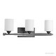 preview thumbnail 7 of 5, Luxury Mid-Century Modern Bathroom Vanity Light, 7.875"H x 23.625"W, with Art Deco Style, Charcoal Finish by Urban Ambiance