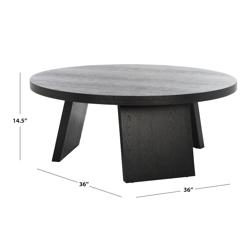 SAFAVIEH Couture Julianna Modern Wood Coffee Table - 36 in. W x 36 in. D x 15 in. H