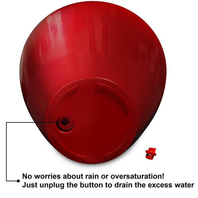 GDFStudio - Farmhouse 2-Piece Outdoor/Indoor Self-Watering Planter Pots with Drainage Plug and Water Level Indicator - 10.2"