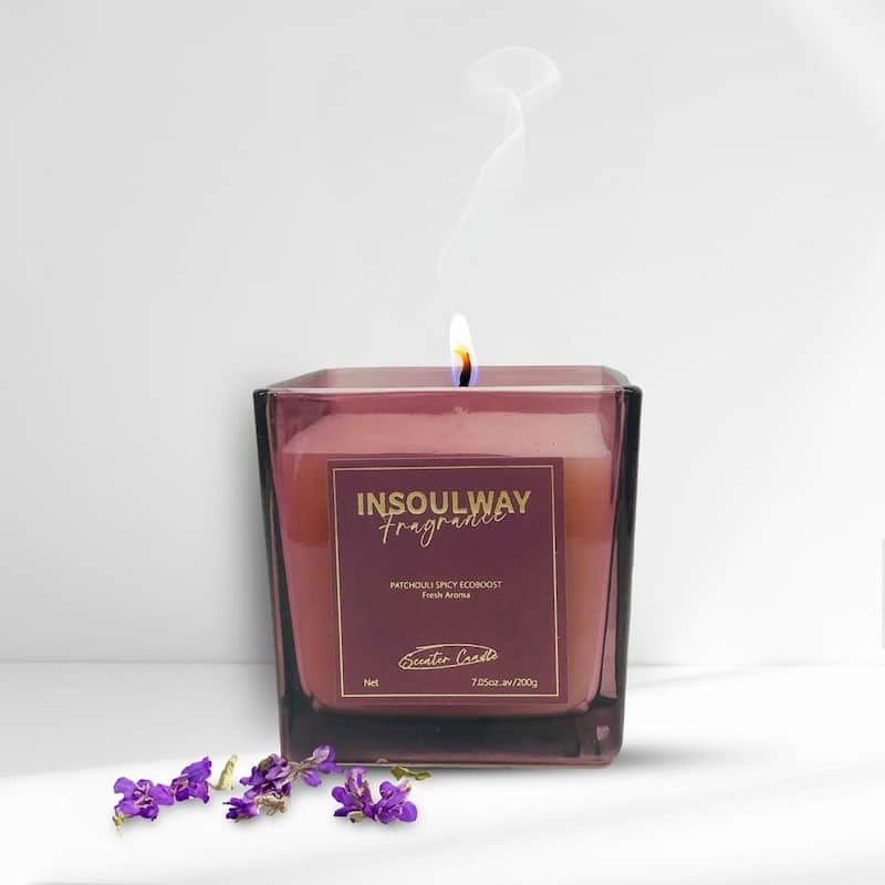 8oz Patchouli Scented Candle in Glass Jar