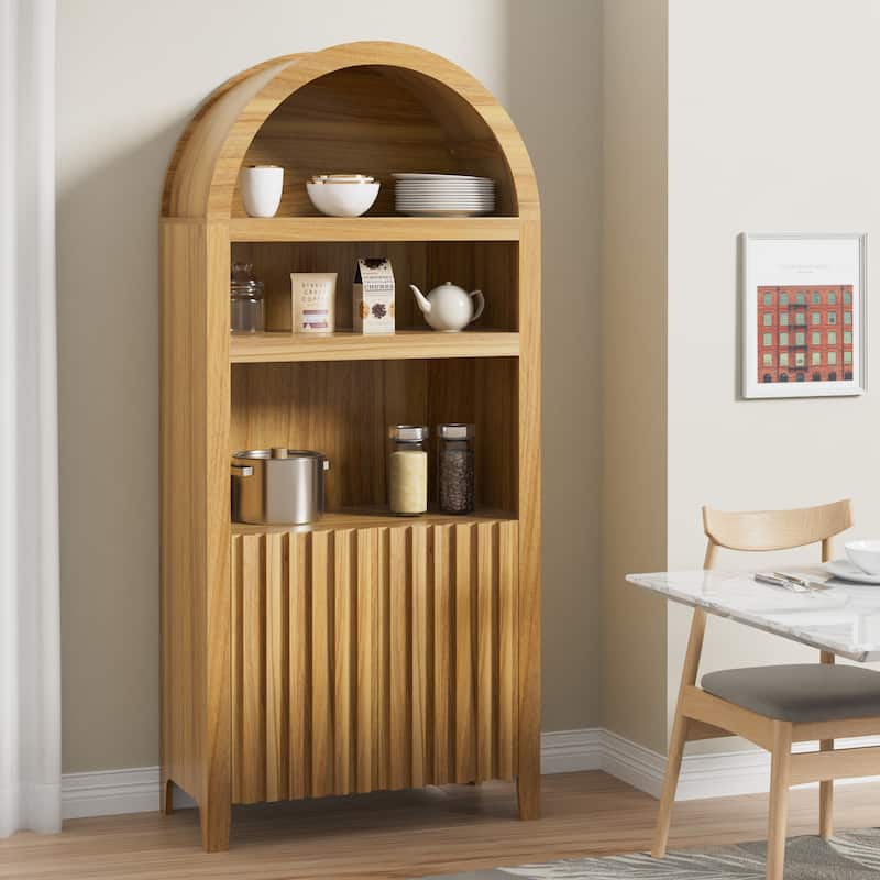 Arch Bookshelf Multi-Purpose Shelf for Living Room Kitchen