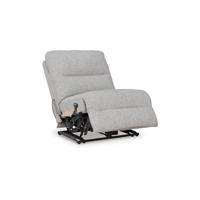 Signature Design by Ashley Acklen Place Gray 5-Piece Power Reclining Sectional - 124"W x 124"D x 42"H