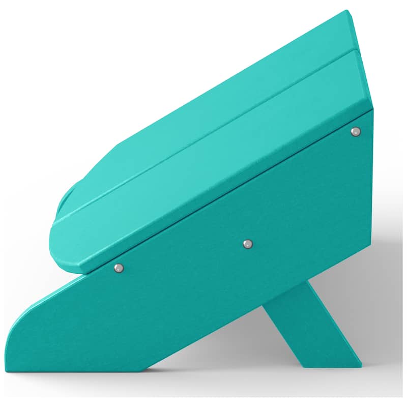 Coastin Modern Poly Adirondack Chair With Ottoman