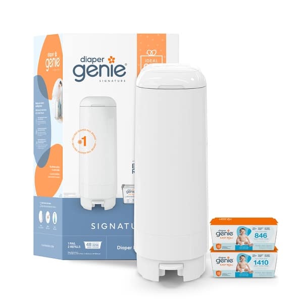 slide 2 of 5, Diaper Genie Signature Gift Set Pail