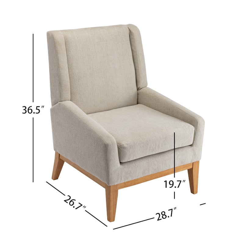 Corvus Armitage Chenille Upholstered Accent Chair