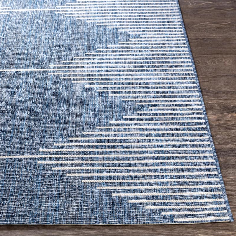 Livabliss Eagean Bohemian Diamond Outdoor Area Rug