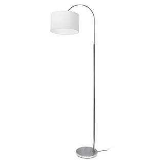 Rubens Arched Brushed Nickel Floor Lamp