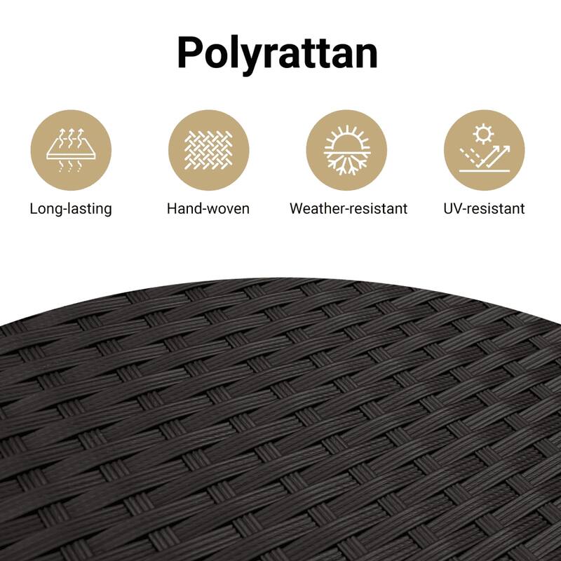 vidaXL Patio Sofa Set with Cushions Lounge Sofa Sections 11 Piece Poly Rattan