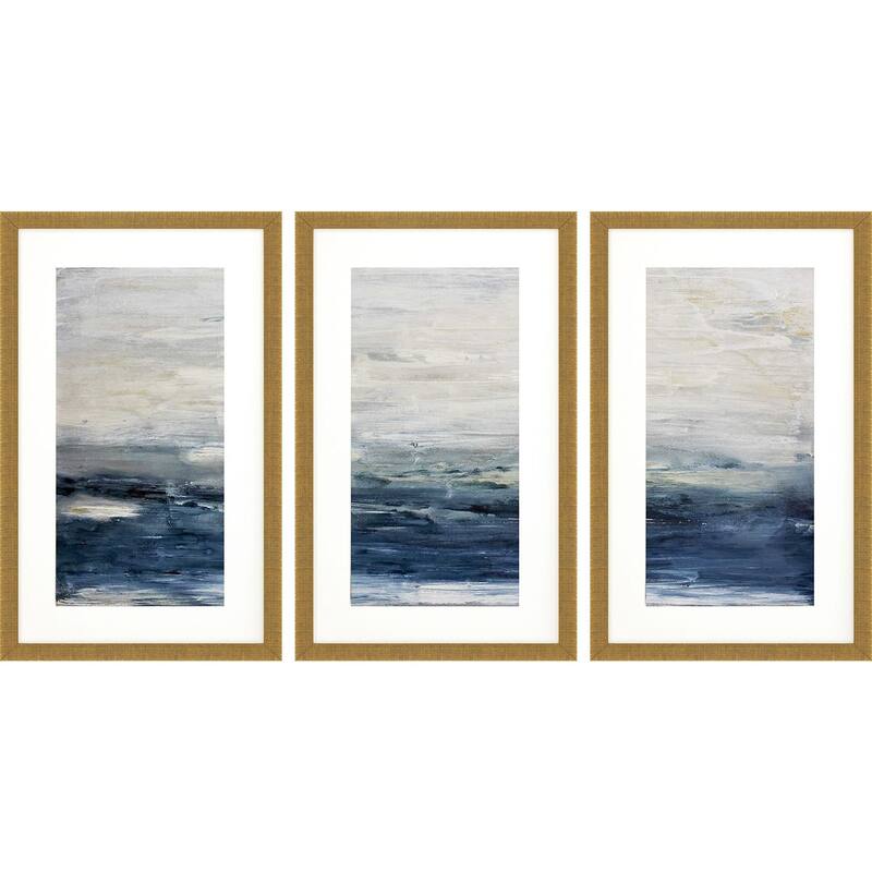 Oceania S/3 Framed Art Under Glass - 32 X 20 X 2