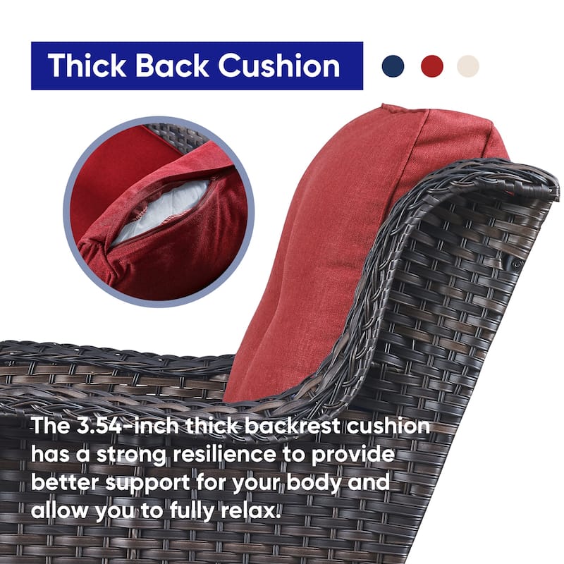 Gymojoy Outdoor Furniture Set Patio Wicker Chairs Set of 2