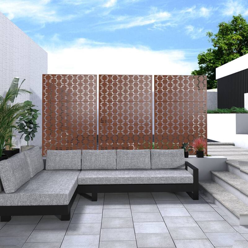 Privacy Screen Panel Free Standing Square