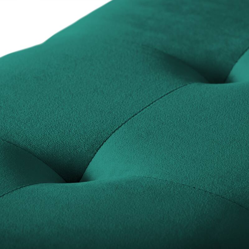 Velvet Storage Ottoman