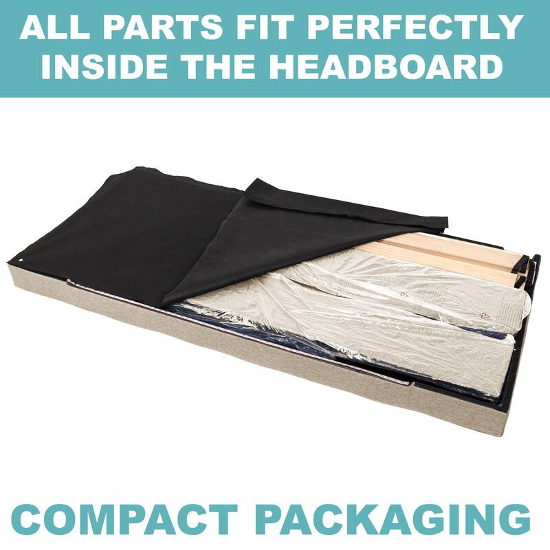 Madison Upholstered LED-lit Platform Bed Frame