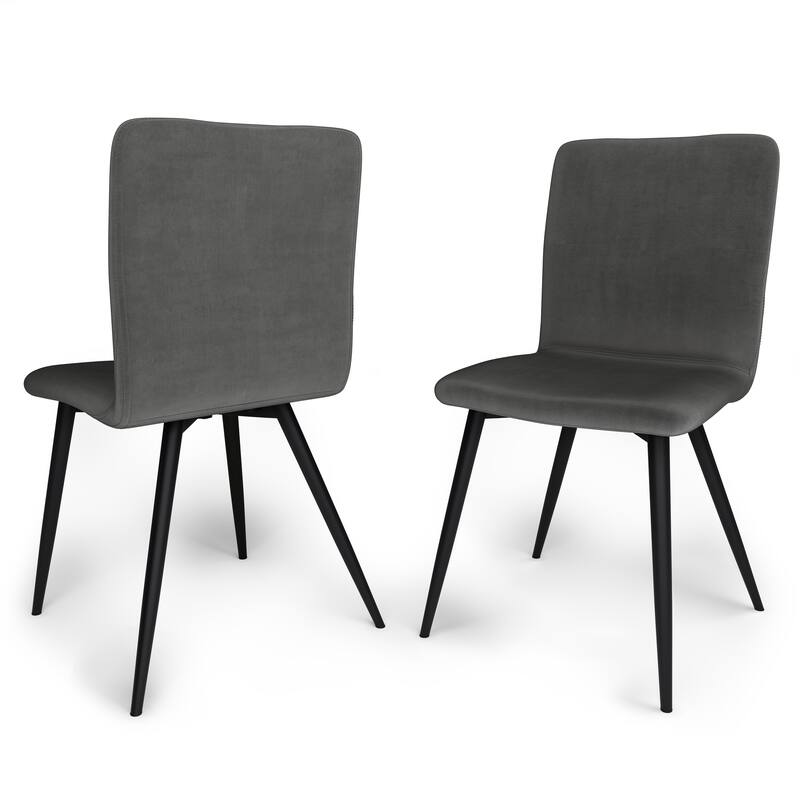 WyndenHall Ramera Mid Century Modern Dining Chair (Set of 2) - 21.65" D x 17.5" W x 32.28"H