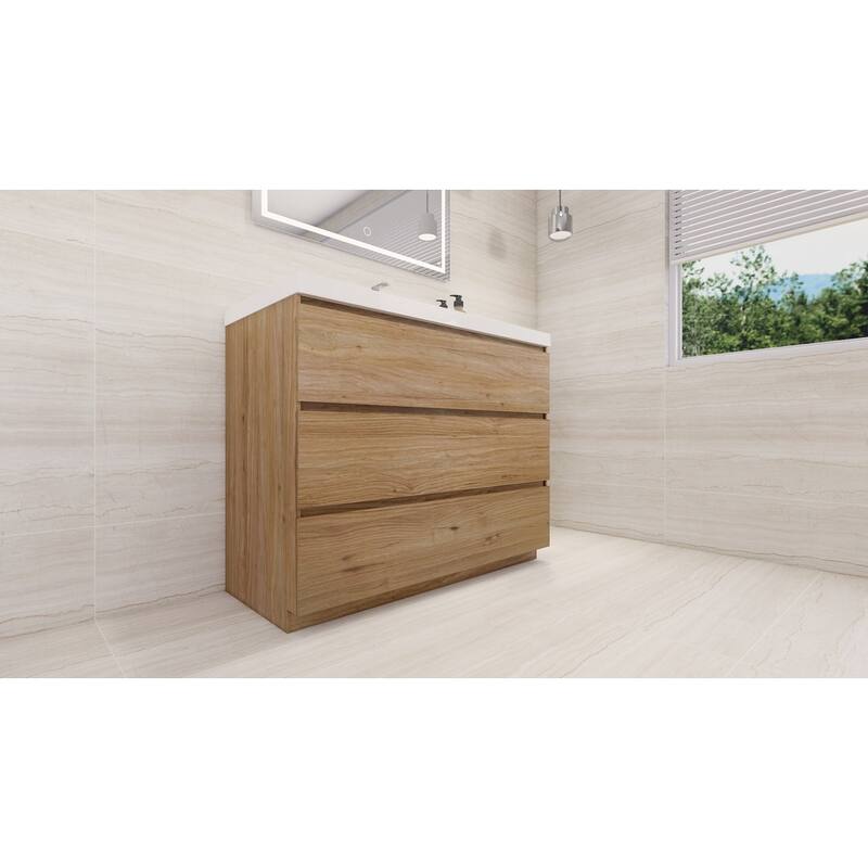 Aron 42'' Freestanding Vanity with Reinforced Acrylic Sink