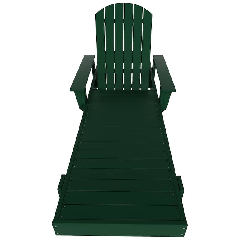 Polytrends Altura Poly Eco-Friendly All Weather Reclining Chaise Lounge with Arms