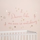 preview thumbnail 3 of 2, Lambs & Ivy Ballerina Baby Dance Like No One is Watching Wall Decals/Stickers