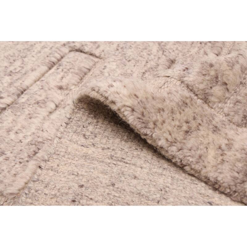 ECARPETGALLERY Hand-knotted Looma Grey Wool Rug - 8'1 x 9'10