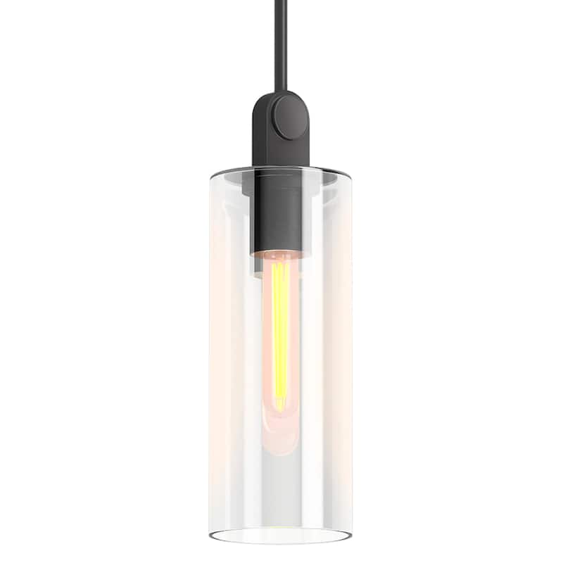 Kohler Lighting 35876-PE01 Crue 5" Wide Mini Pendant with Clear Glass - Matte Black