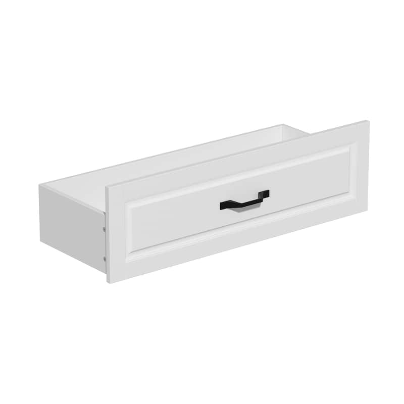 78.7"Modular White Curio Bookcase Cabinet w/Glass Doors Buffet Display