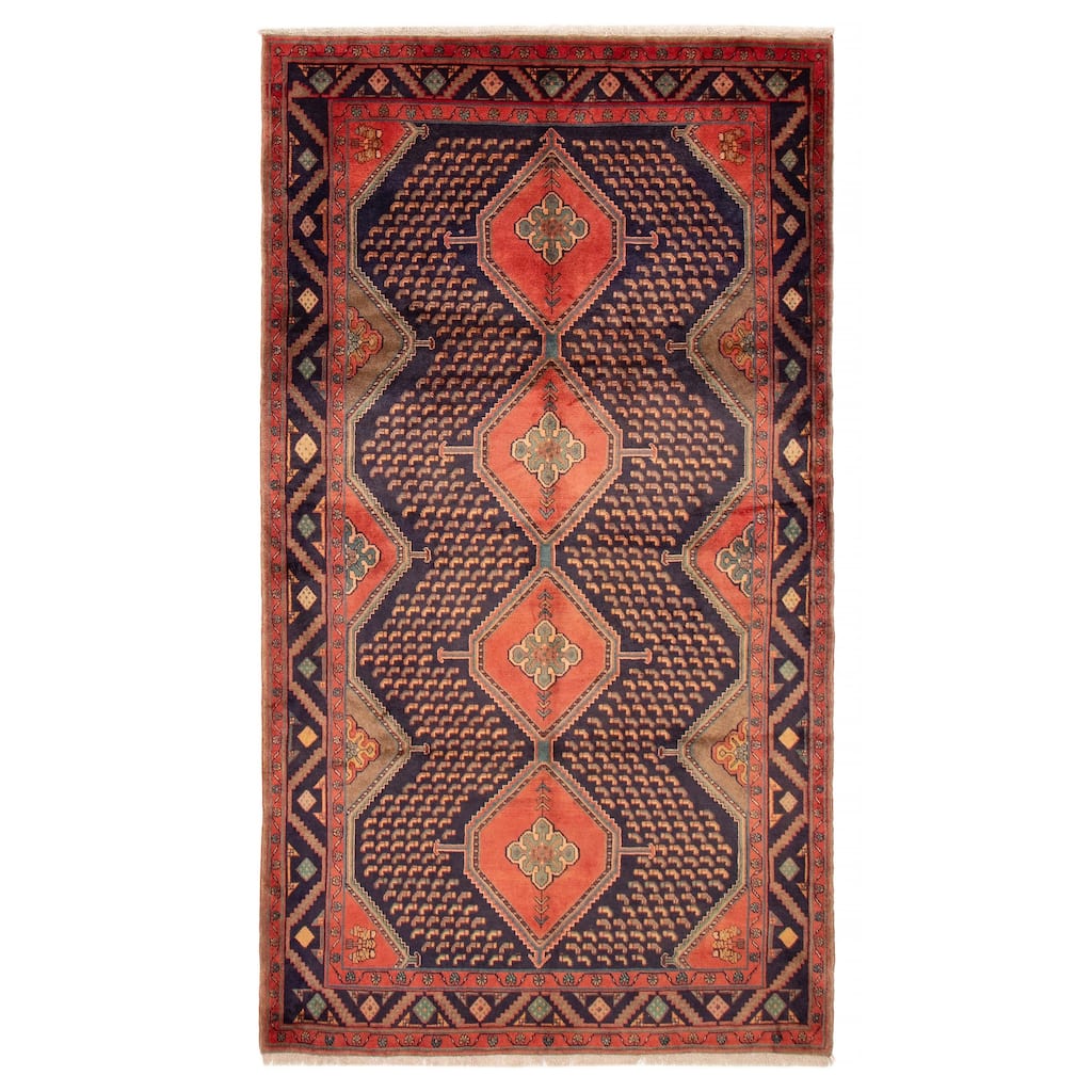 ECARPETGALLERY Hand-knotted Anadol Navy Wool Rug - 5'4 x 9'5