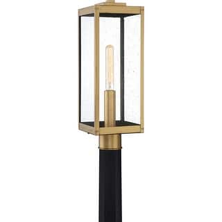 Westover 1-Light Outdoor Post Mount in Antique Brass