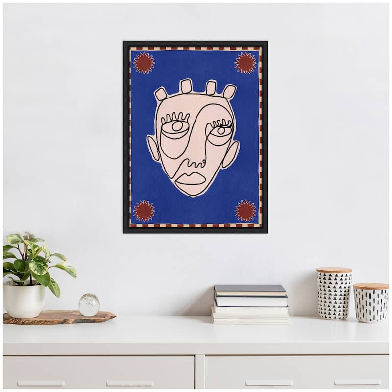 Kate and Laurel Sylvie Under The Sun 4 Framed Canvas by Shatha Al Dafai