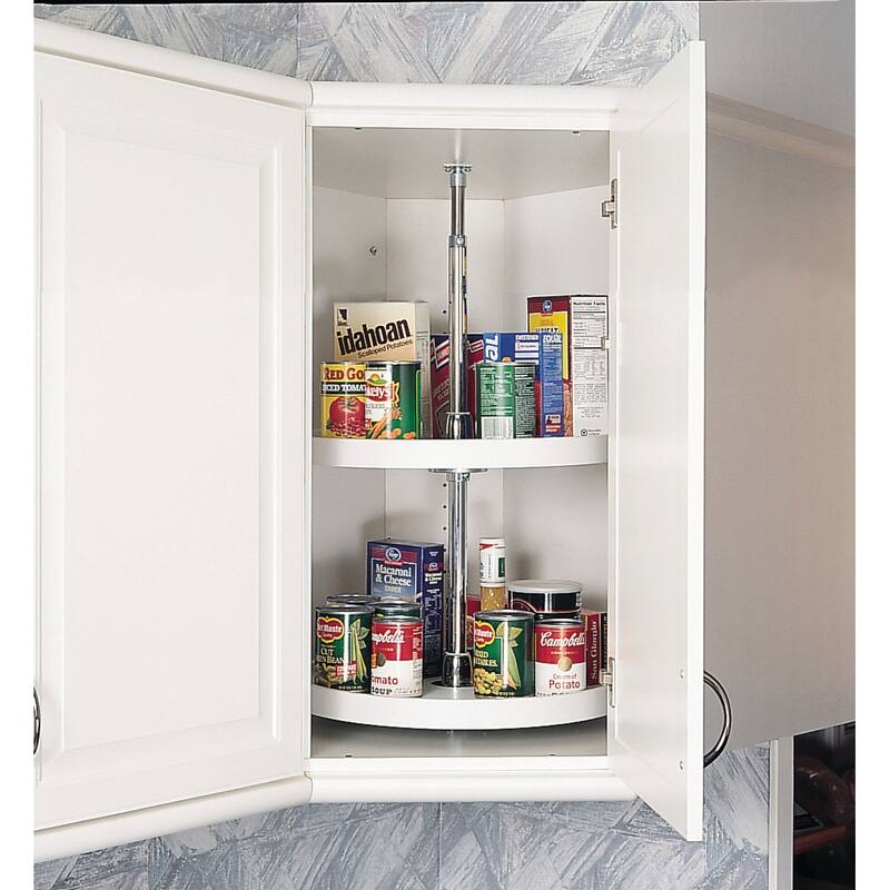 Rev-A-Shelf RAS Polymer 20 Inch Full Circle 2 Shelf Lazy Susan Set