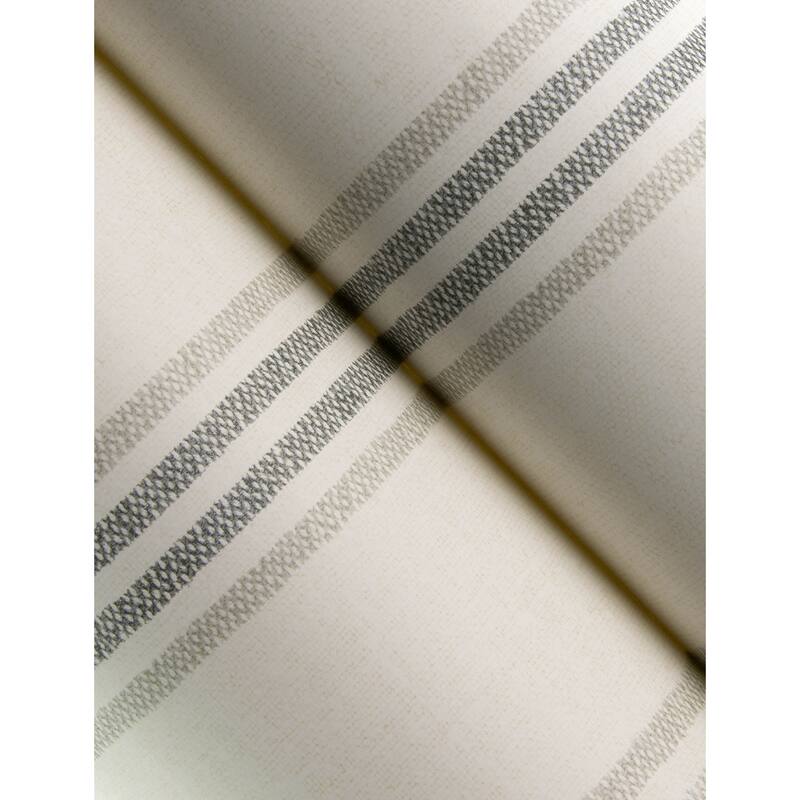 Chesapeake Lovage Charcoal Linen Stripe Wallpaper