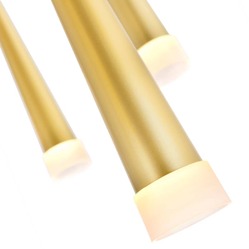 Andes LED Multi Light Pendant With Satin Gold Finish - Satin Gold