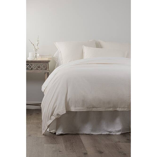 Pure, Cotton, Ivory, Duvet Cover - Ivory - Queen