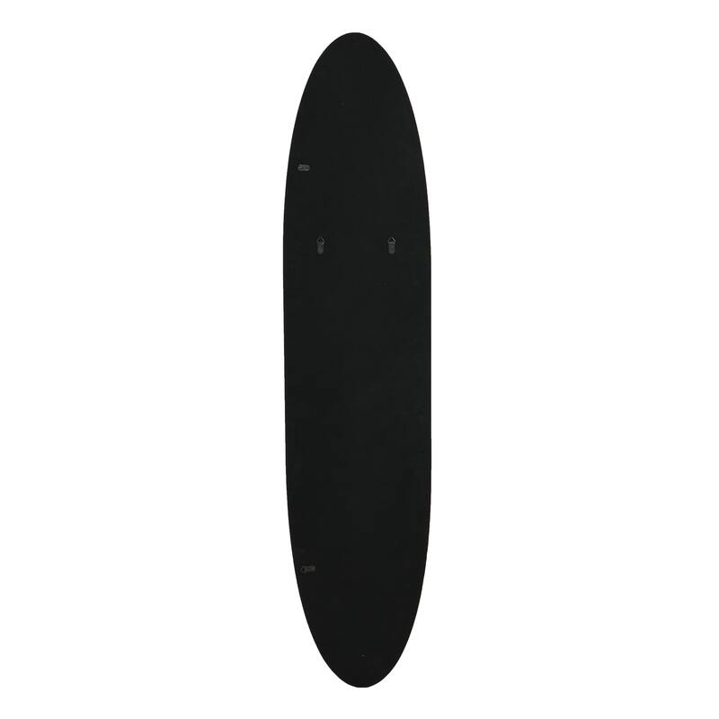 Lacquered Wood Surfboard Wall Décor