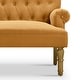 preview thumbnail 55 of 70, Moser Bay Arete Upholstered Tufted Settee Chesterfield Style Loveseat, Velvet or Linen