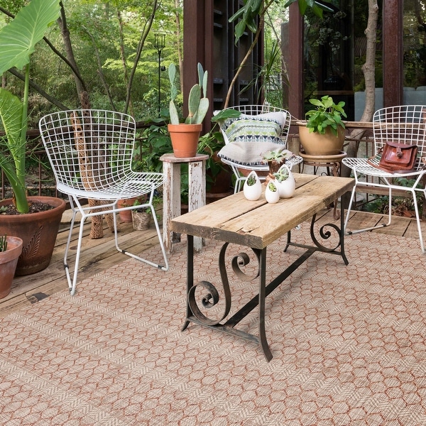 Alexander Home Havannah Indoor/ Outdoor Geometric Area Rug. Opens flyout.