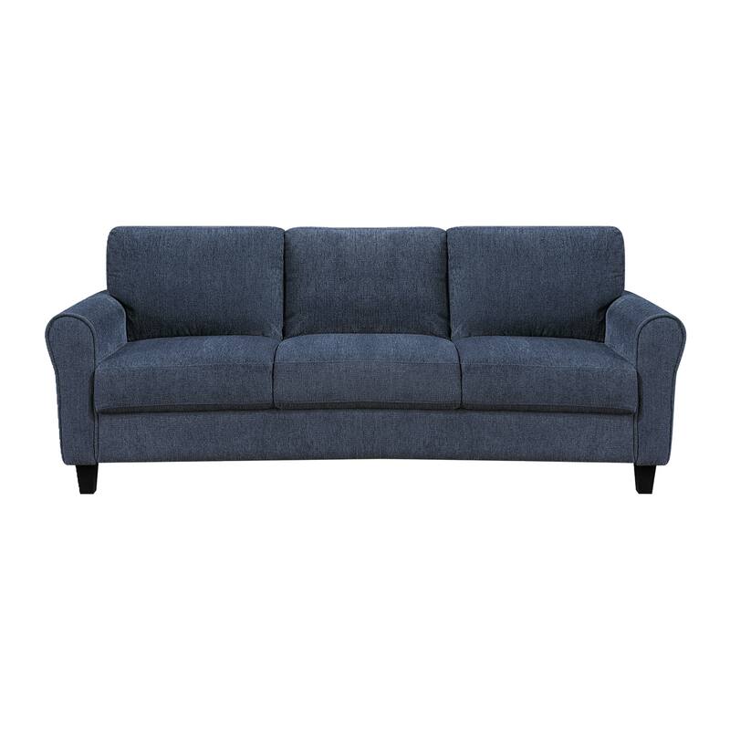 Diboli Chenille 3-Piece Living Room Set - Wood Finish Exposed Feet