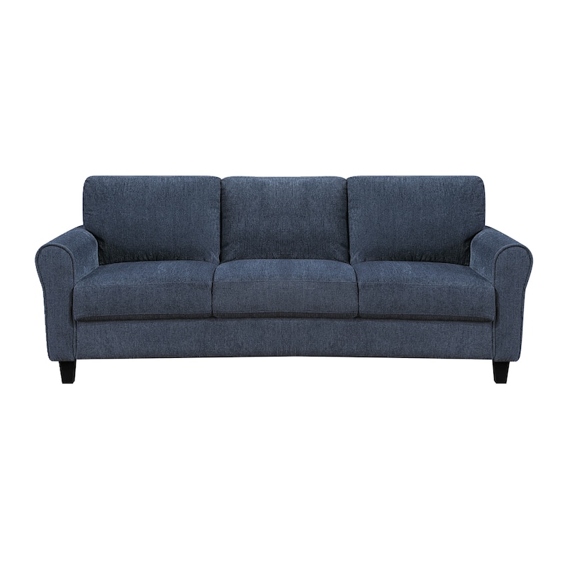 Diboll 80.5" Chenille Living Room Sofa - Wood Finish Exposed Feet