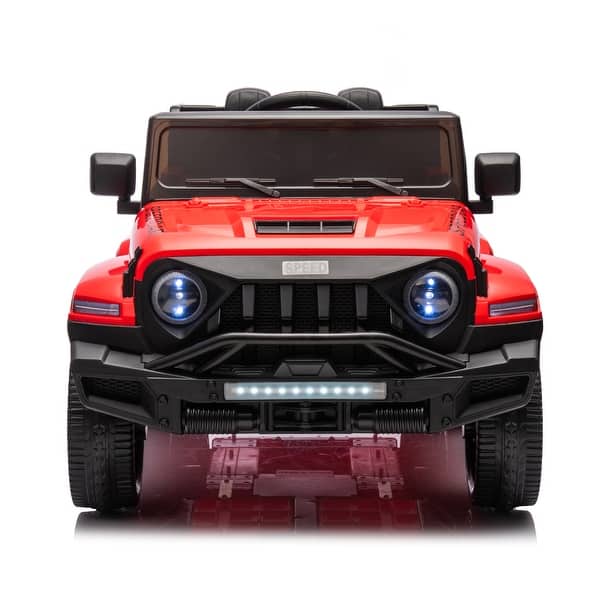 slide 2 of 27, 24V Ride On Car for Kids Battery Powered Ride On 4WD Toys with Remote Control,Parents Can Assist in Driving,Music and Lights Red