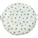 preview thumbnail 14 of 13, Serenity Light Gray Floor Cushion Green & white