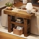 preview thumbnail 27 of 28, 41-Inch Farmhouse Console Table for Entryway, 2-Tier Narrow Sofa Table - 41.34" W x 11.81" D x 31.5" H