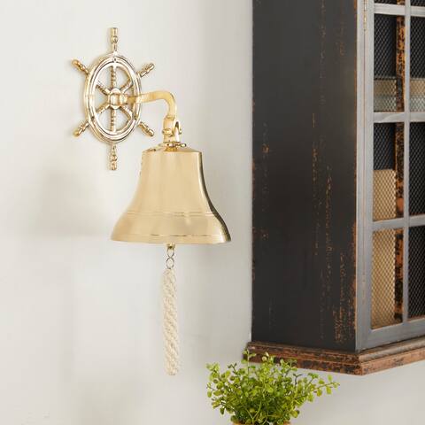 Brass Nautical Bell Wall Decor