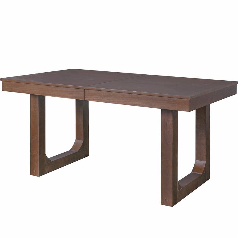 60-78" Expandable Dining Table Set - Rubberwood Legs