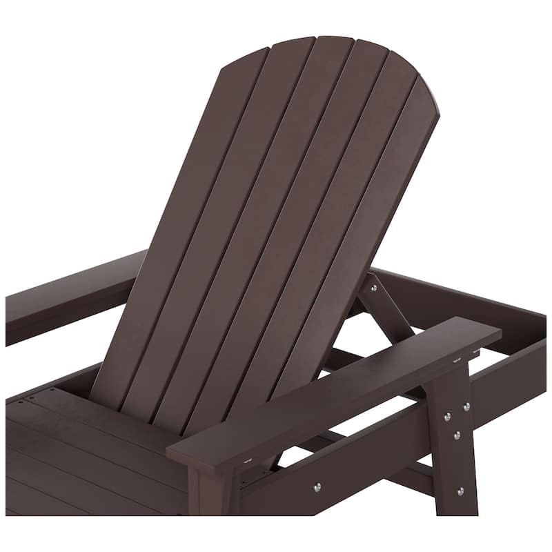 Polytrends Altura Poly Eco-Friendly All Weather Reclining Chaise Lounge with Arms